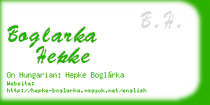 boglarka hepke business card
